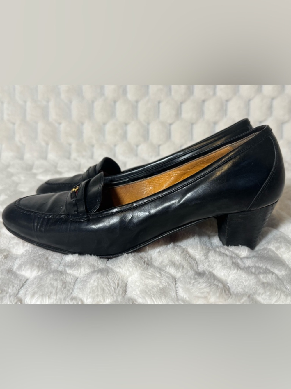 Vintage Gucci Heels Loafers 37 - Picture 2 of 14